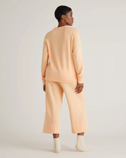 SuperSoft Fleece Cropped Wide Leg Pants