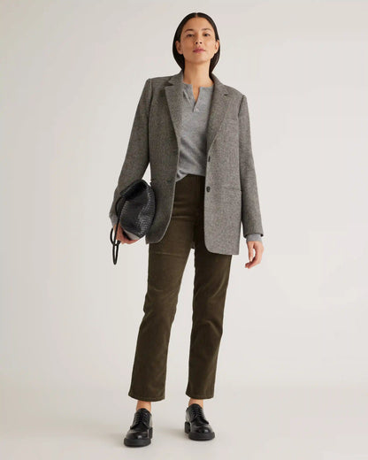 Organic Stretch Corduroy Straight Leg Pants