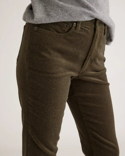 Organic Stretch Corduroy Straight Leg Pants