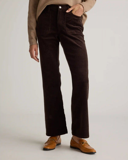 Organic Stretch Corduroy Flare Pants