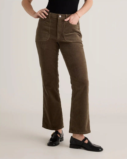 Organic Stretch Corduroy Flare Pants
