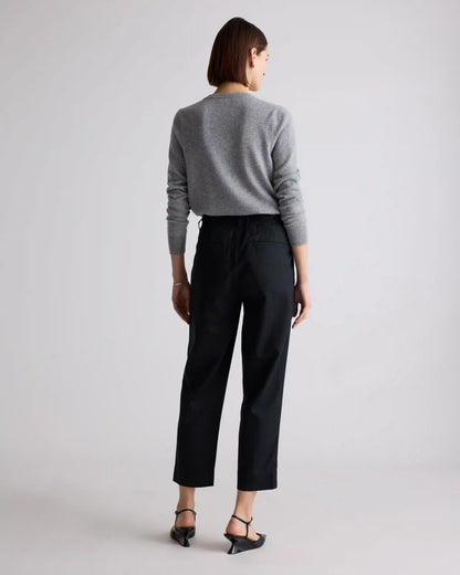 Drapey Twill Tapered Trouser