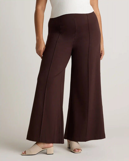Ultra-Stretch Ponte Super Wide Leg Pants