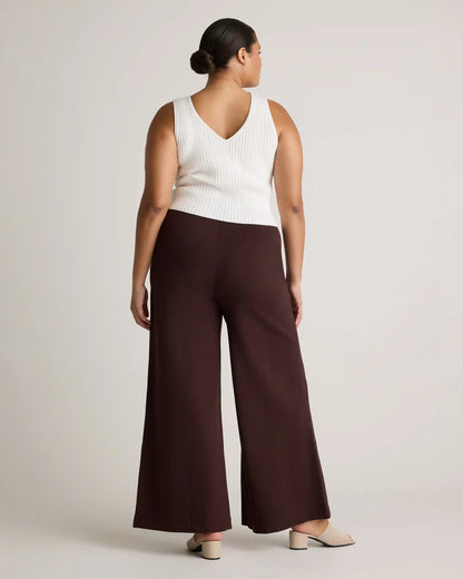 Ultra-Stretch Ponte Super Wide Leg Pants