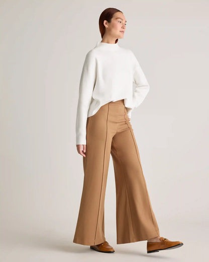 Ultra-Stretch Ponte Super Wide Leg Pants