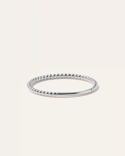 14K Gold Beaded Ring