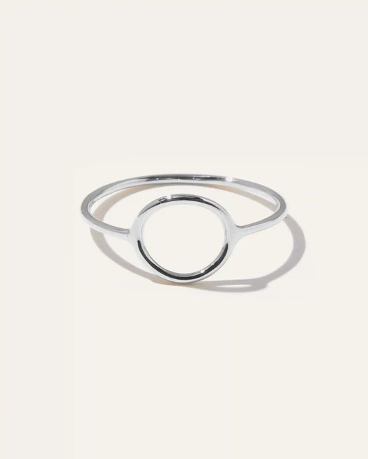 14K Gold Circle Ring