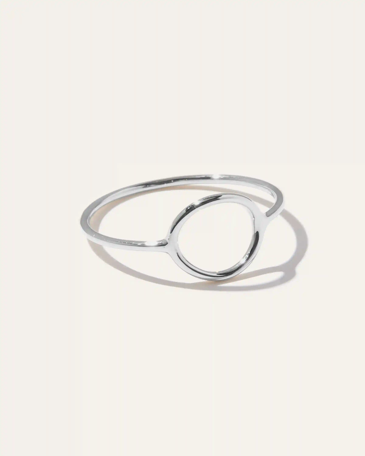 14K Gold Circle Ring