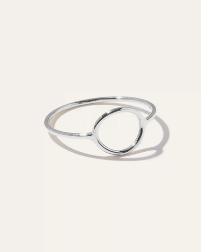 14K Gold Circle Ring