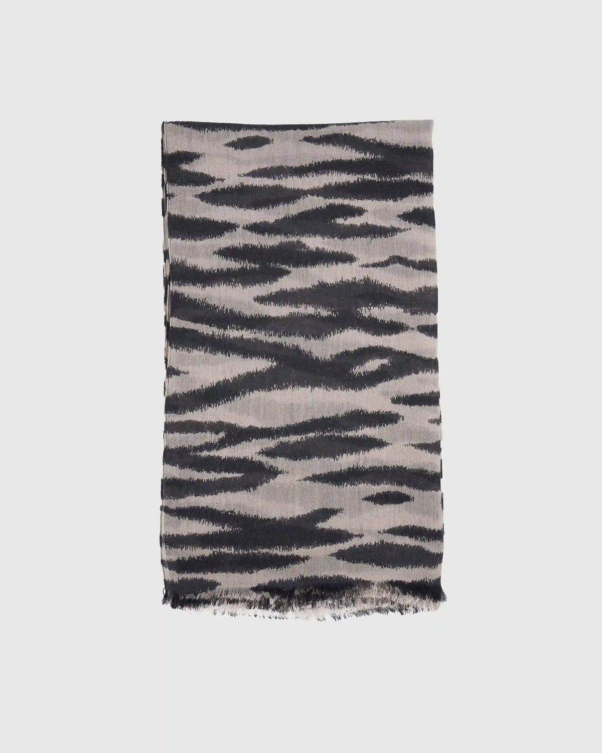 Featherweight Wool Cashmere Frayed Edge Scarf