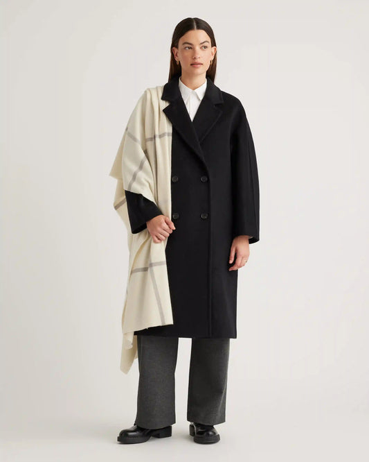 Mongolian Cashmere Plaid Wrap