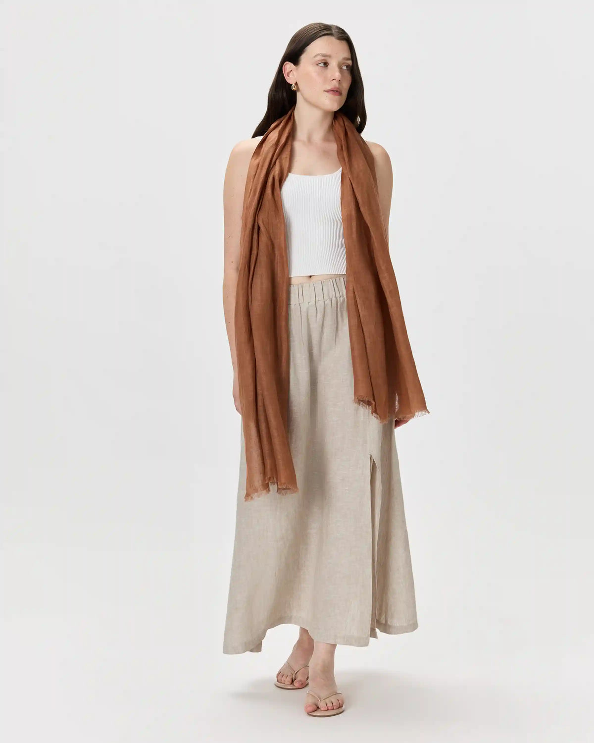 100% European Linen Scarf