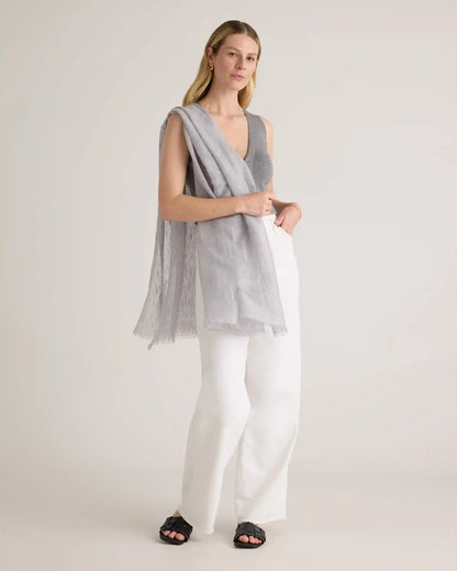 Lightweight Linen Silk Cashmere Scarf