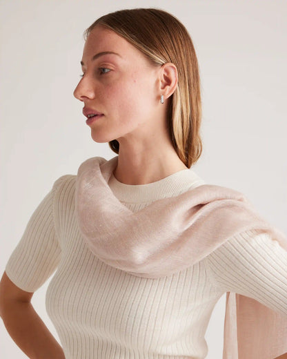 Lightweight Linen Silk Cashmere Scarf