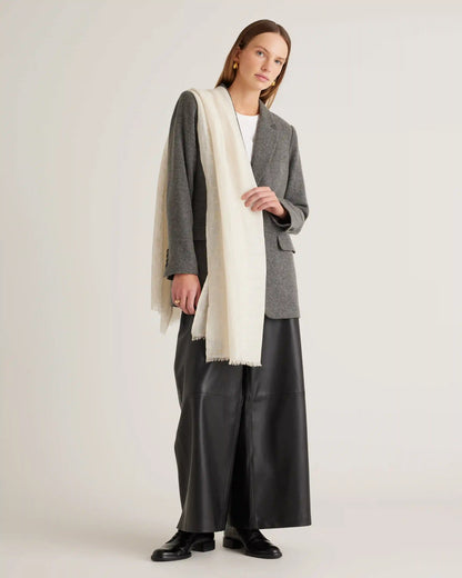 Lightweight Linen Silk Cashmere Scarf