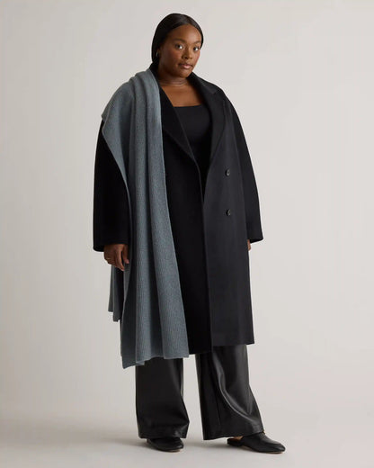 Mongolian Cashmere Ribbed Wrap
