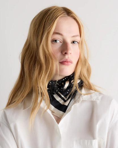 100% Silk Printed Square Scarf