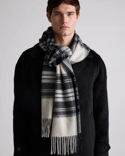 Mongolian Cashmere Tartan Scarf