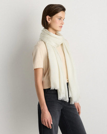 Crystal Embellished Featherweight Cashmere Silk Wrap