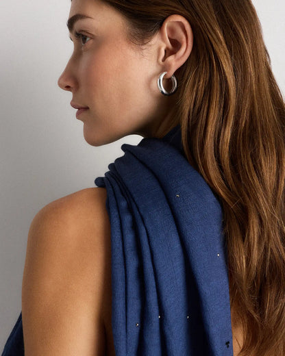 Crystal Embellished Featherweight Cashmere Silk Wrap