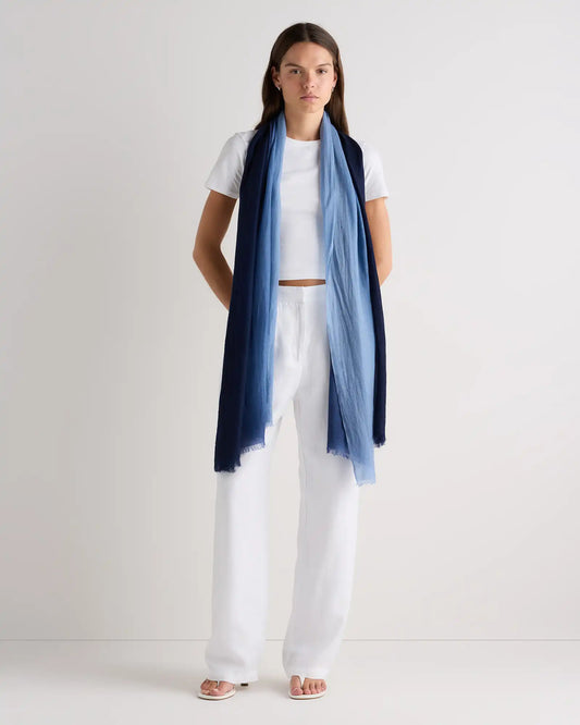 Featherweight Merino Wool Dip-Dye Scarf