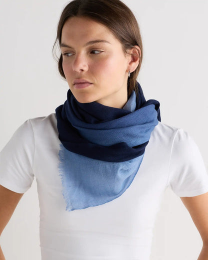 Featherweight Merino Wool Dip-Dye Scarf