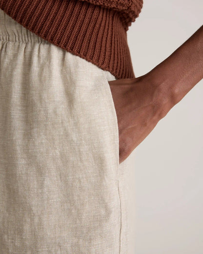 100% European Linen High Waisted Shorts