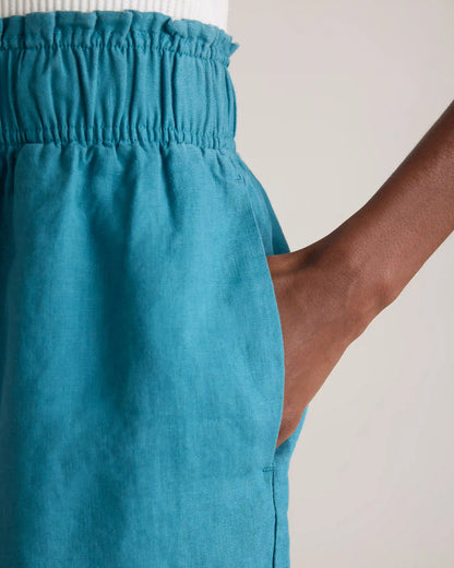 100% European Linen High Waisted Shorts