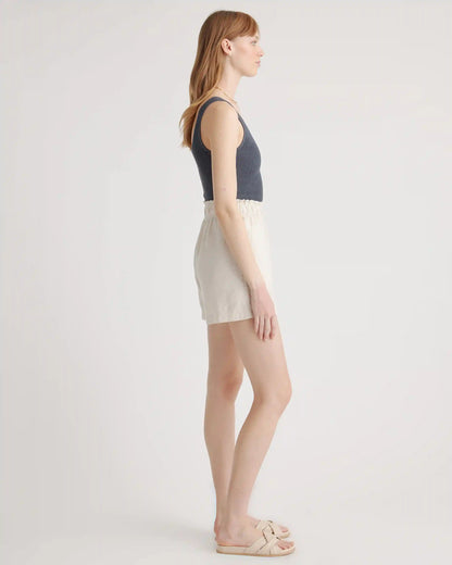 100% European Linen High Waisted Shorts