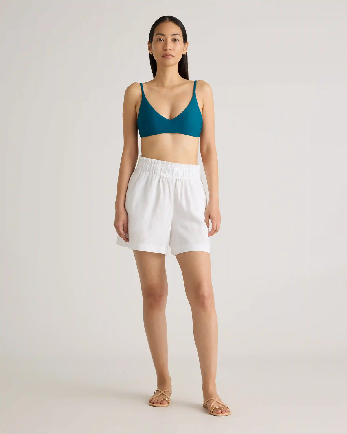 100% European Linen High Waisted Shorts