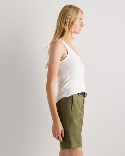 Organic Stretch Cotton Chino Bermuda Shorts