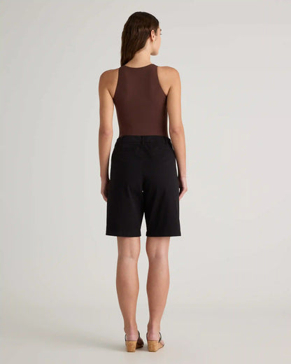 Organic Stretch Cotton Chino Bermuda Shorts