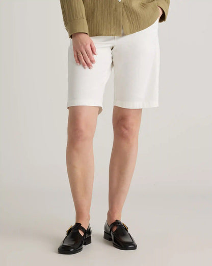 Organic Stretch Cotton Chino Bermuda Shorts