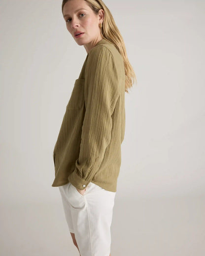 Organic Stretch Cotton Chino Bermuda Shorts