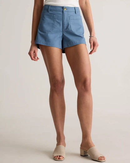 Stretch Cotton Chino Patch Pocket Shorts