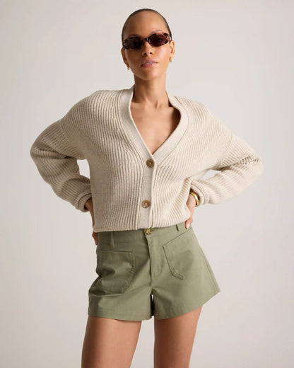 Stretch Cotton Chino Patch Pocket Shorts