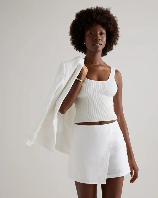 100% European Linen Skort