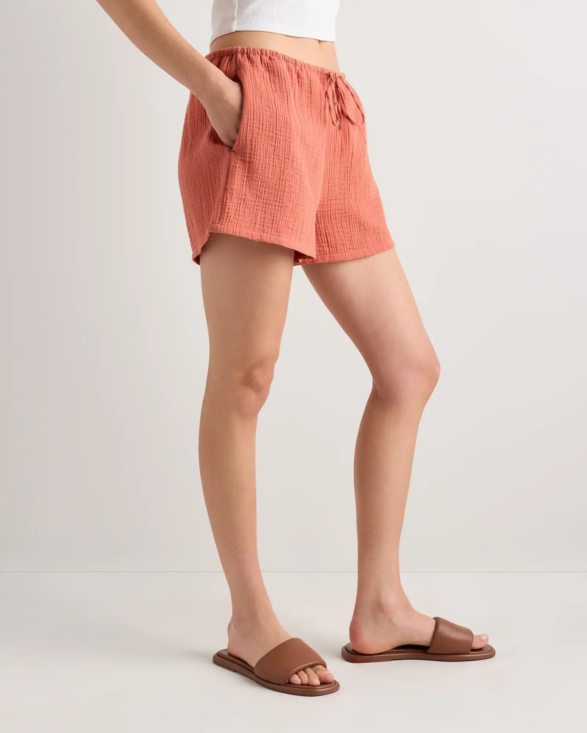 100% Organic Cotton Gauze Shorts