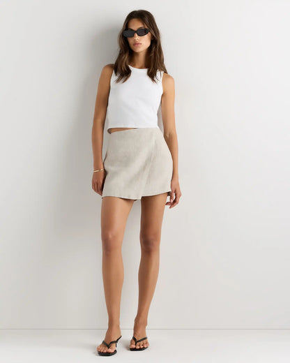 100% European Linen Skort
