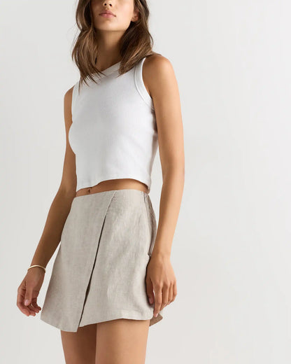 100% European Linen Skort