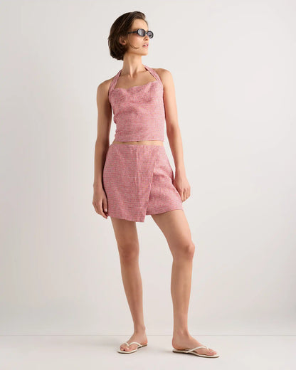 100% European Linen Skort