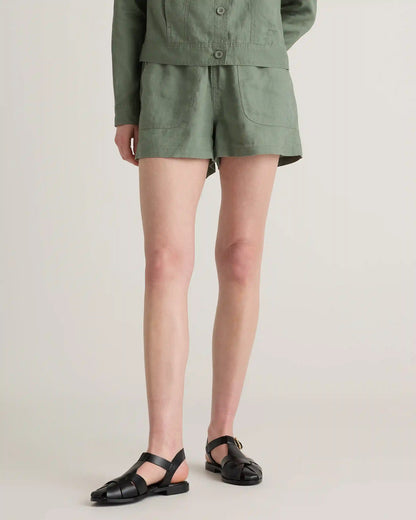 100% European Linen Shorts