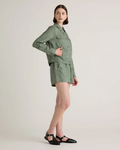100% European Linen Shorts