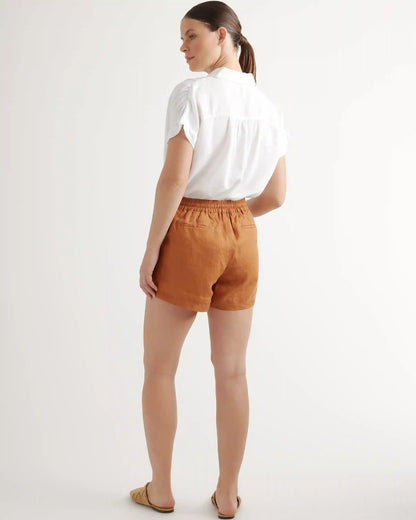100% European Linen Shorts