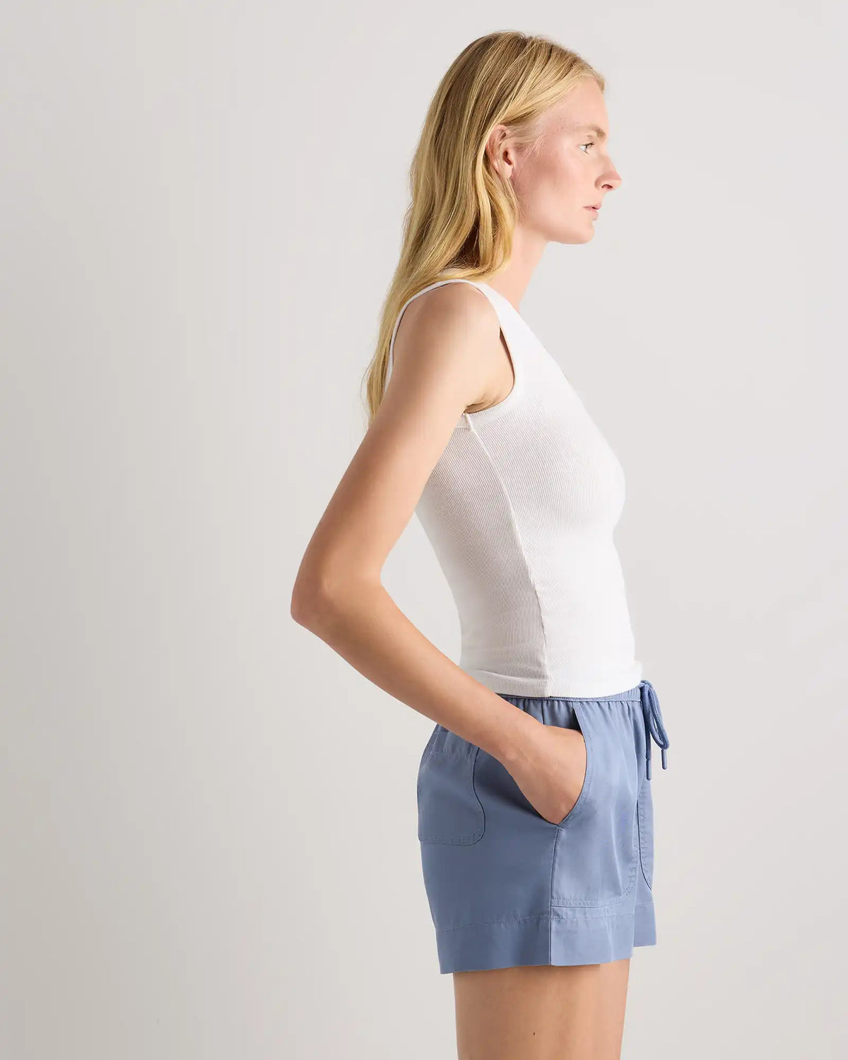 Vintage Wash Tencel Utility Shorts
