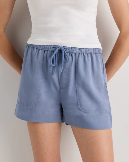 Vintage Wash Tencel Utility Shorts