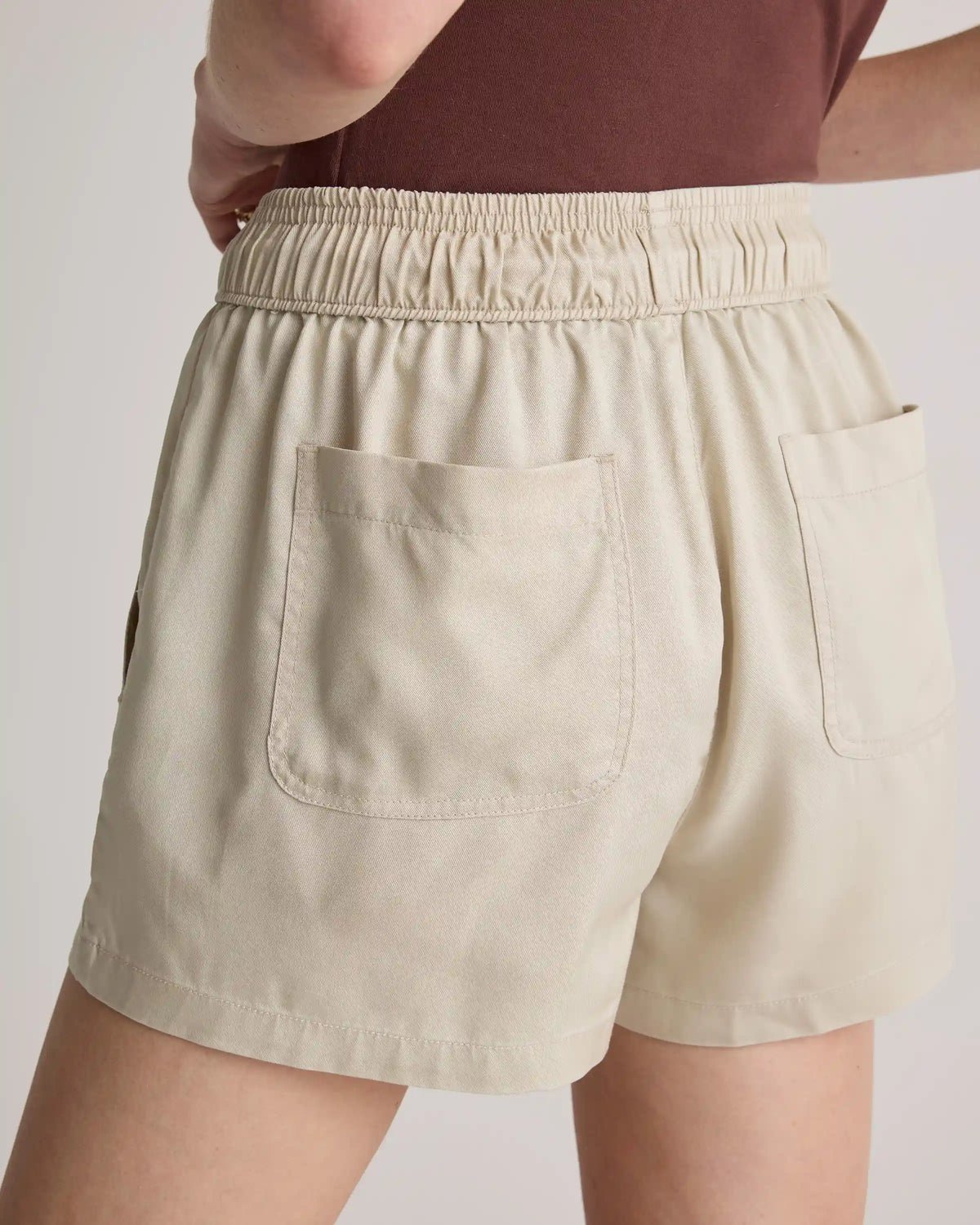 Vintage Wash Tencel Utility Shorts