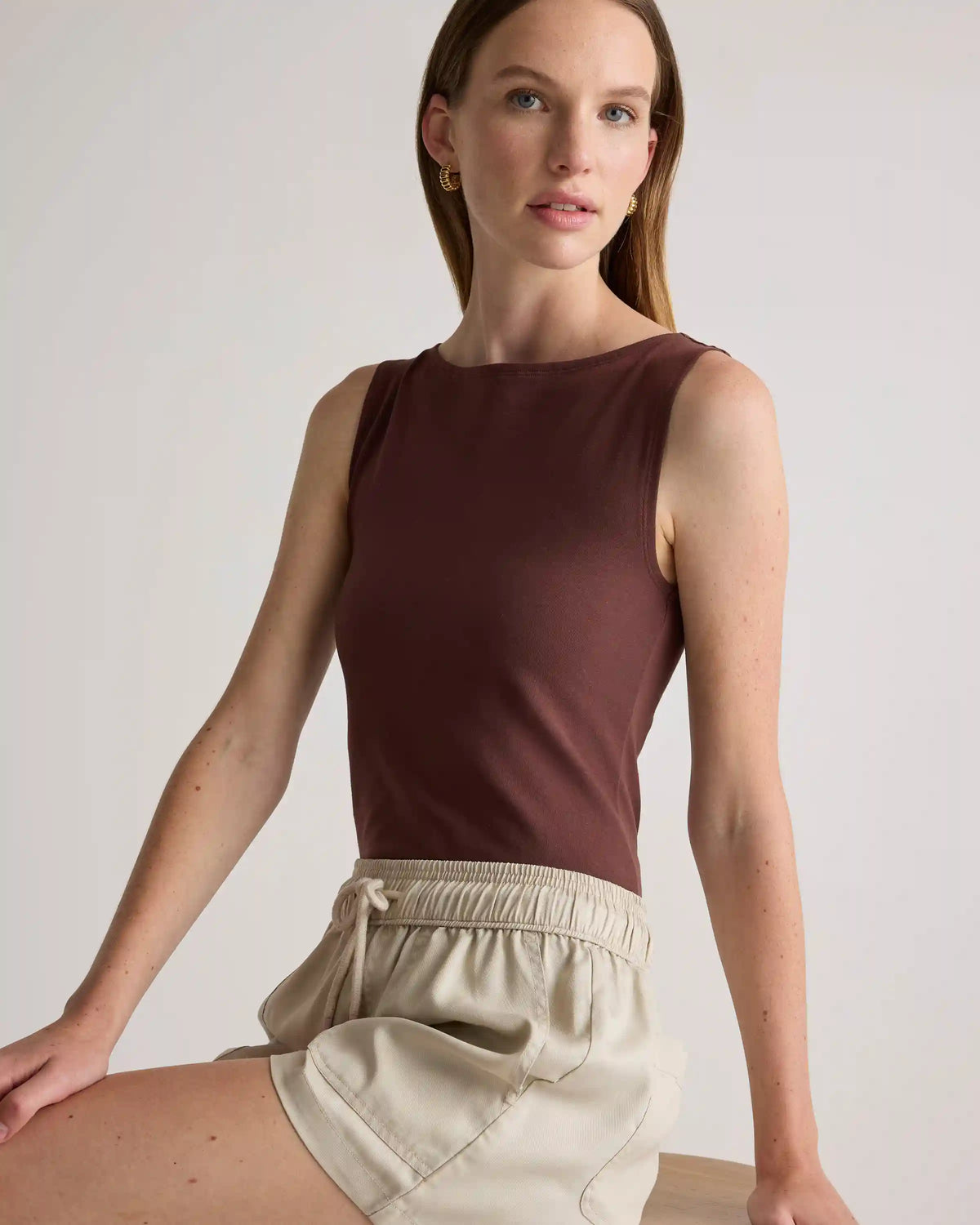 Vintage Wash Tencel Utility Shorts