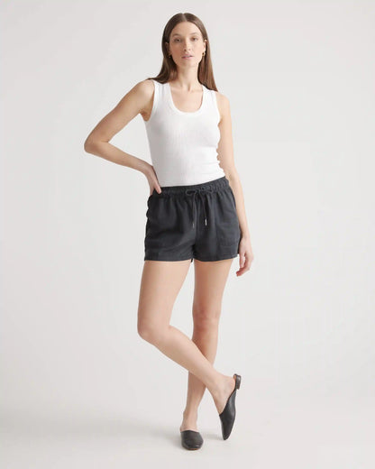 Vintage Wash Tencel Utility Shorts