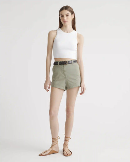 Organic Stretch Cotton Chino Shorts